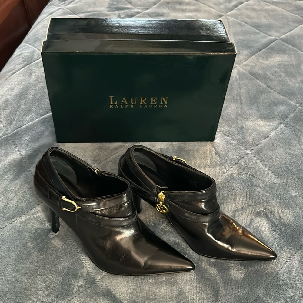 Lauren Ralph Laure high heel boots. Worn 1 time!